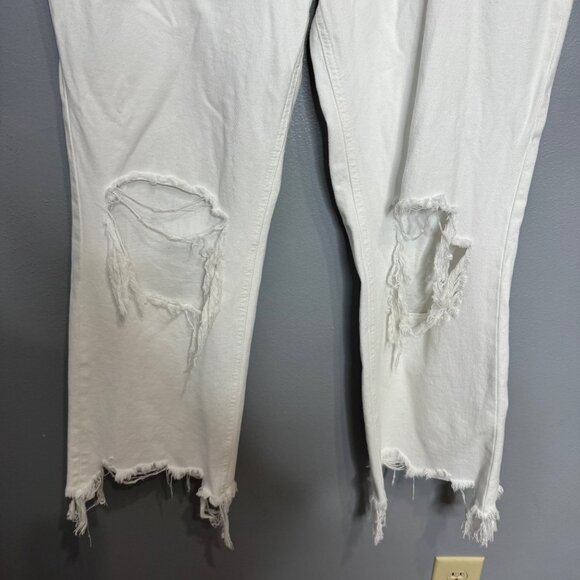 WE THE FREE x free people maggie mid rise straight jeans in white size 31 - Picture 7 of 11